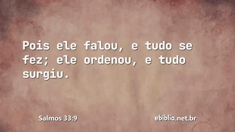 Salmos 33:9