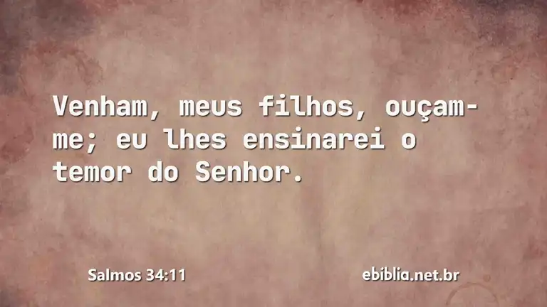 Salmos 34:11