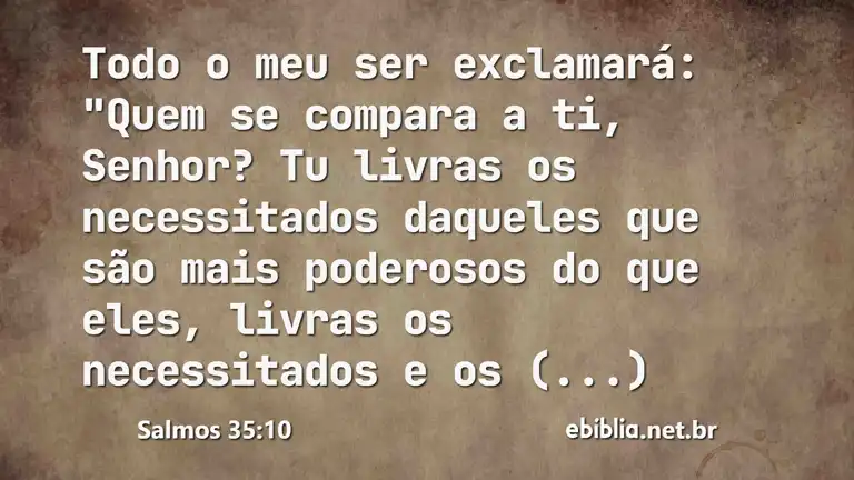 Salmos 35:10