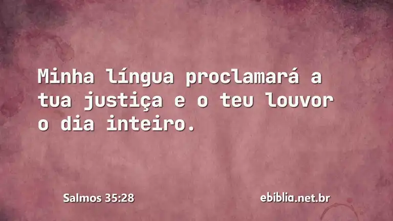 Salmos 35:28