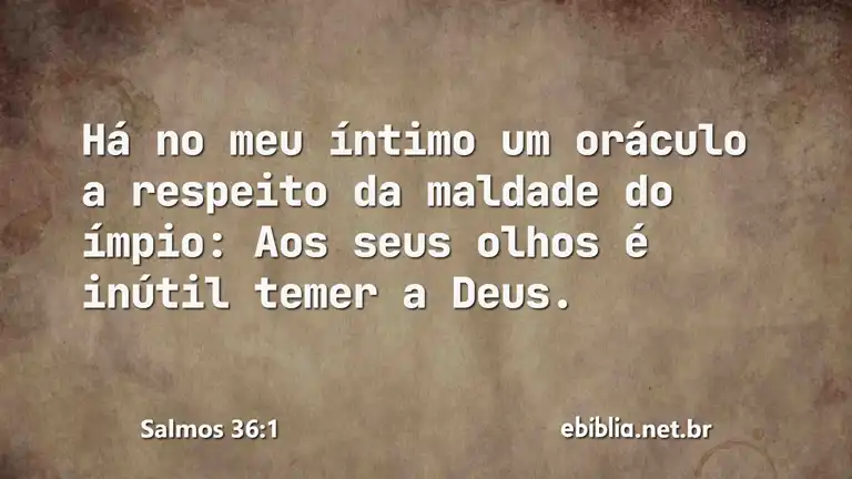 Salmos 36:1