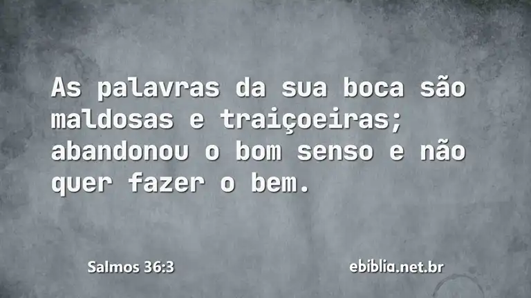 Salmos 36:3