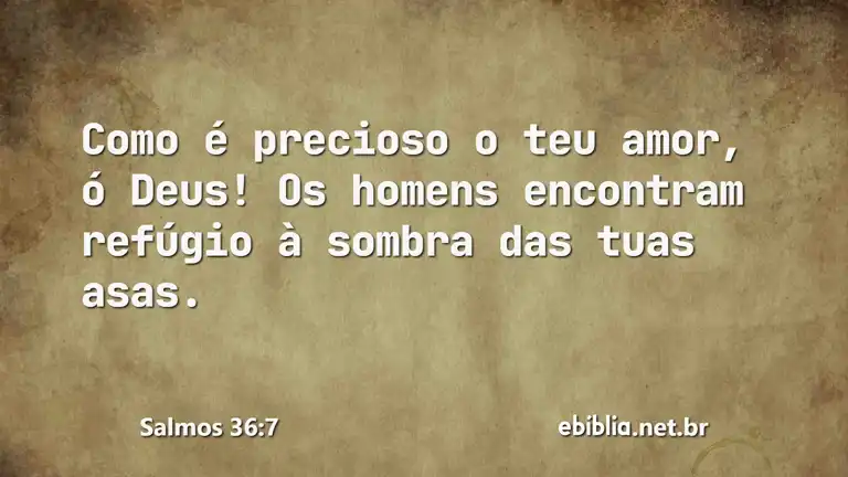 Salmos 36:7