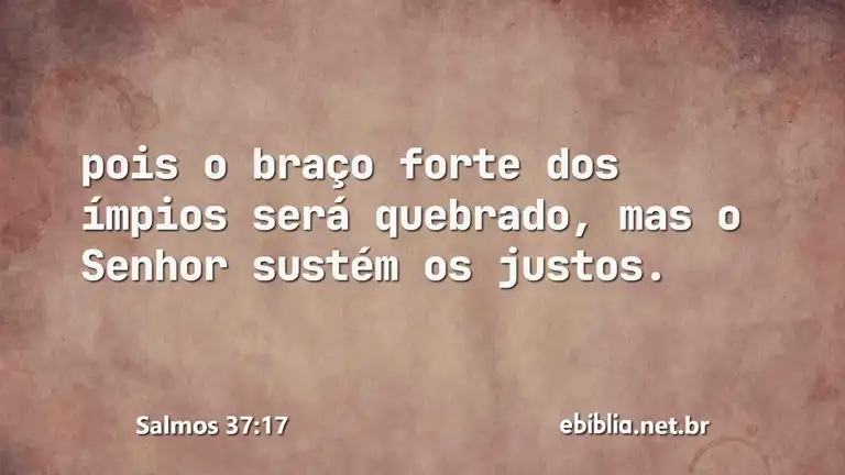 Salmos 37:17