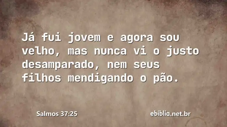 Salmos 37:25