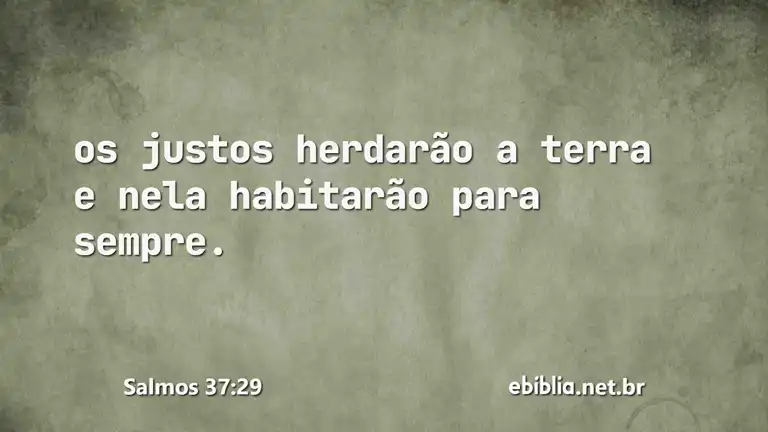 Salmos 37:29