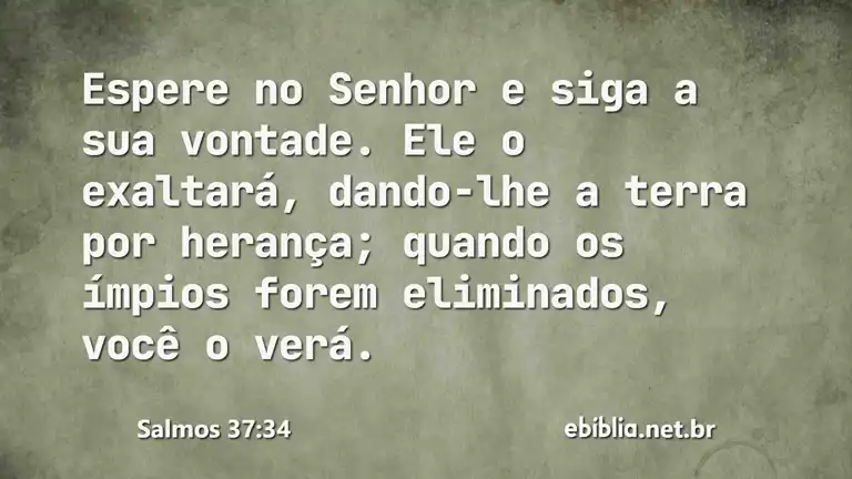 Salmos 37:34