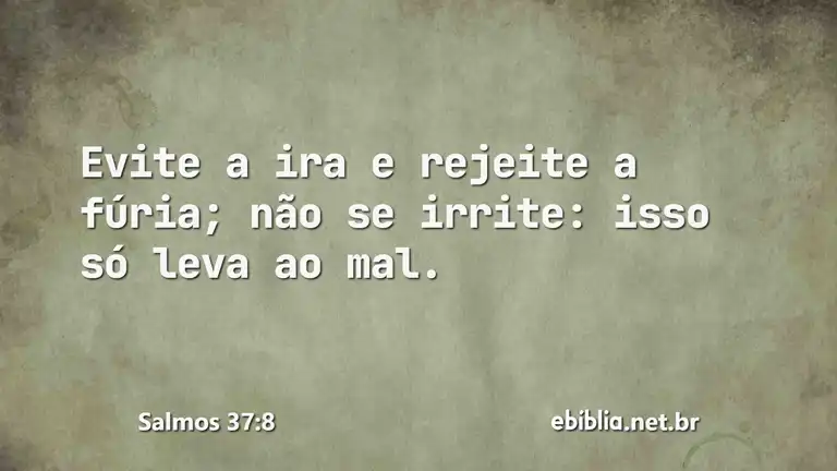 Salmos 37:8