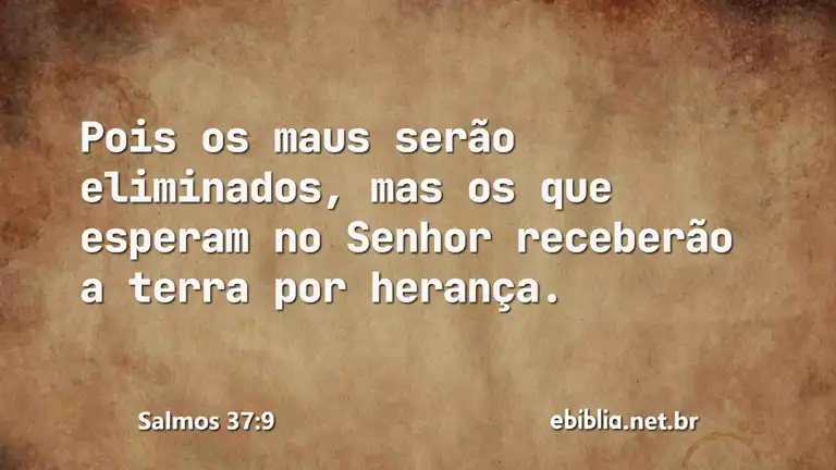 Salmos 37:9