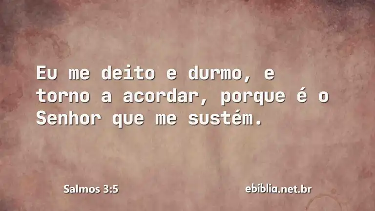 Salmos 3:5