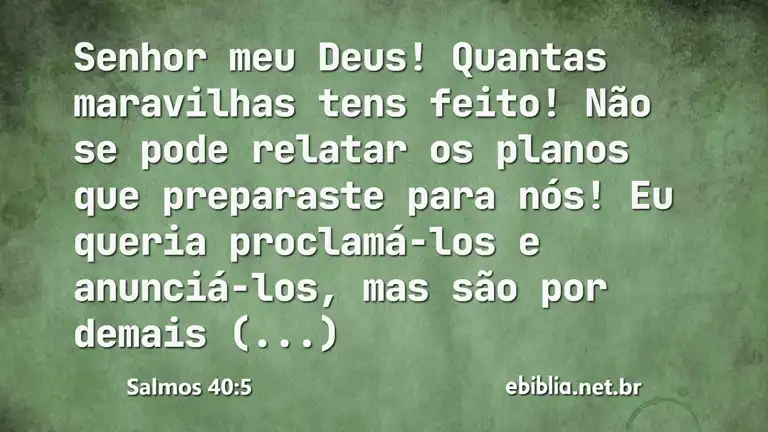 Salmos 40:5