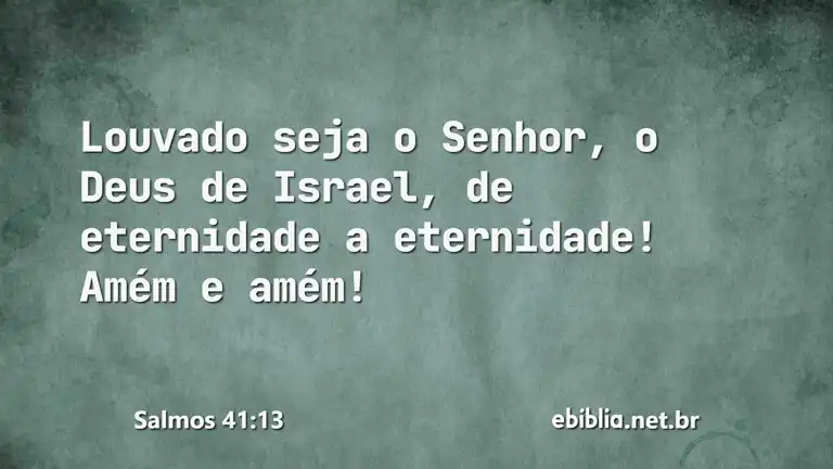 Salmos 41:13