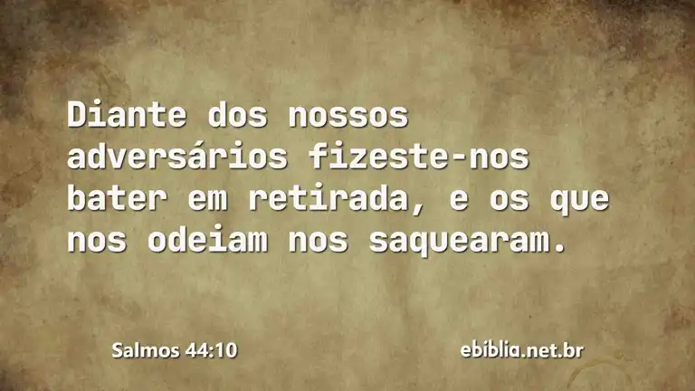 Salmos 44:10