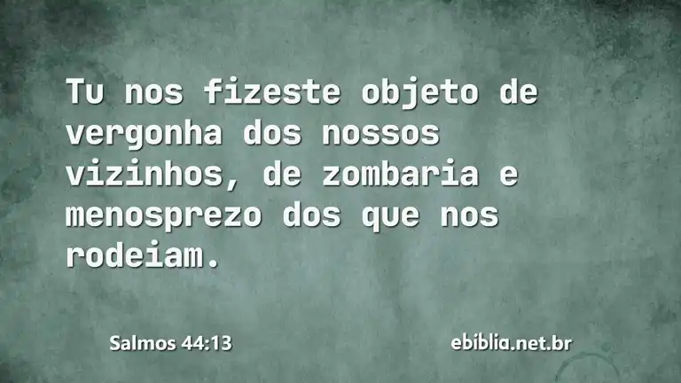 Salmos 44:13