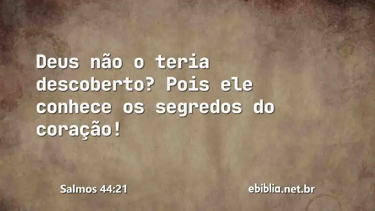 Salmos 44:21