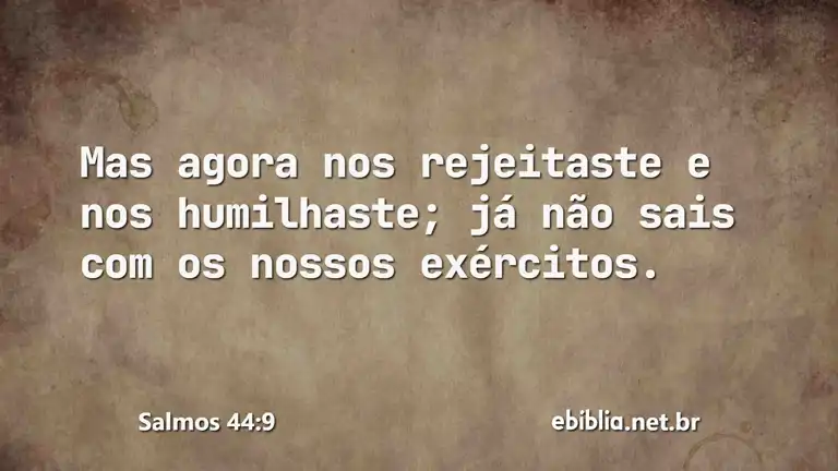 Salmos 44:9