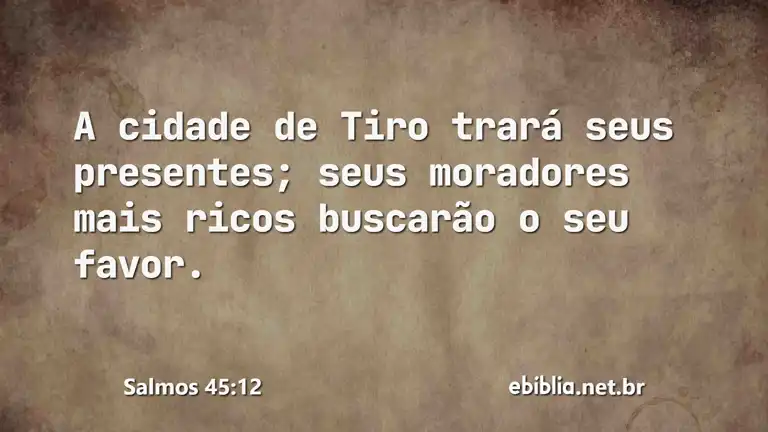 Salmos 45:12