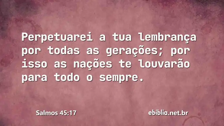 Salmos 45:17