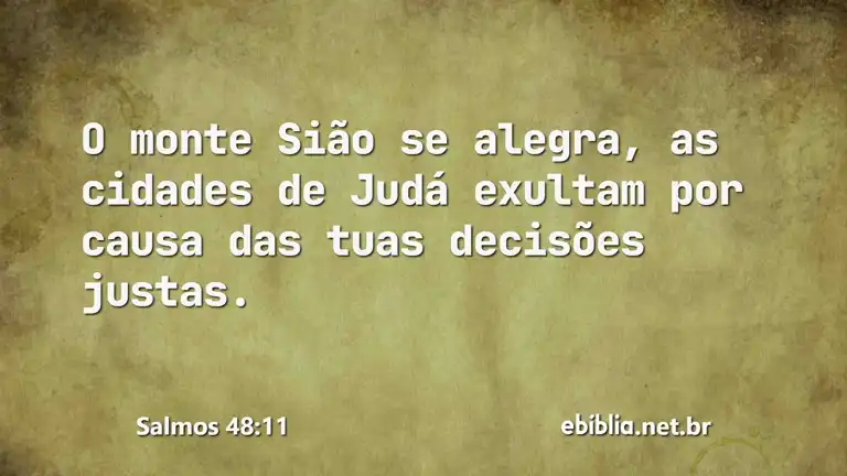 Salmos 48:11