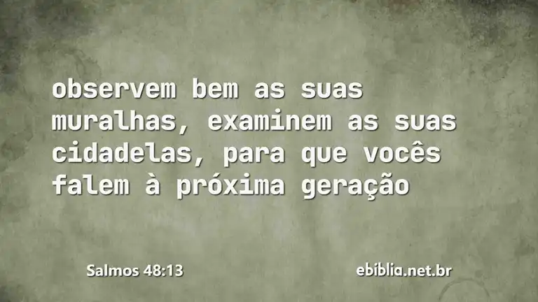 Salmos 48:13