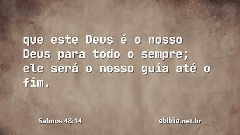 Salmos 48:14