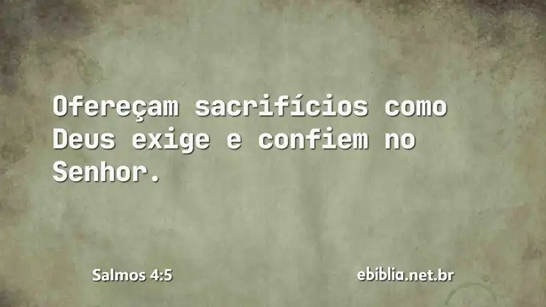 Salmos 4:5