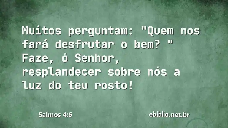 Salmos 4:6