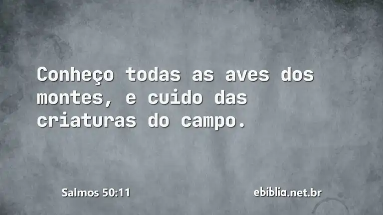 Salmos 50:11