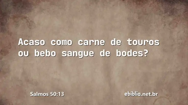 Salmos 50:13