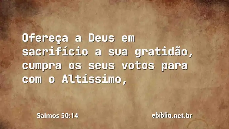 Salmos 50:14