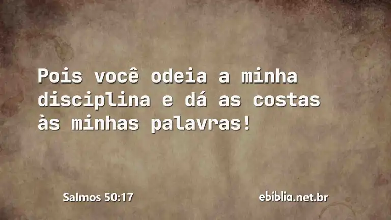 Salmos 50:17