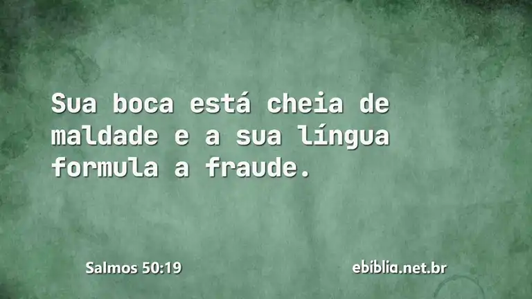 Salmos 50:19