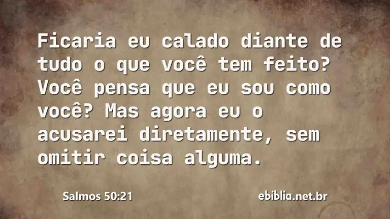 Salmos 50:21