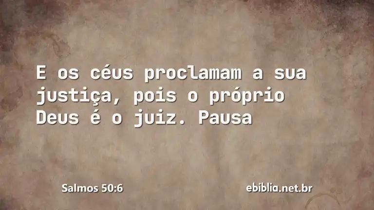 Salmos 50:6