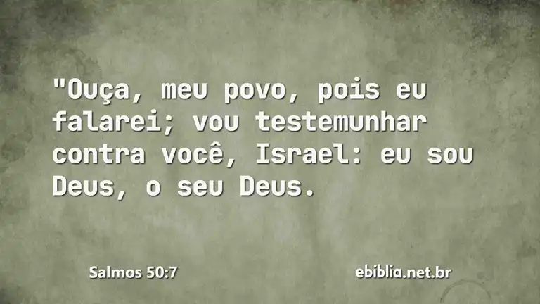 Salmos 50:7