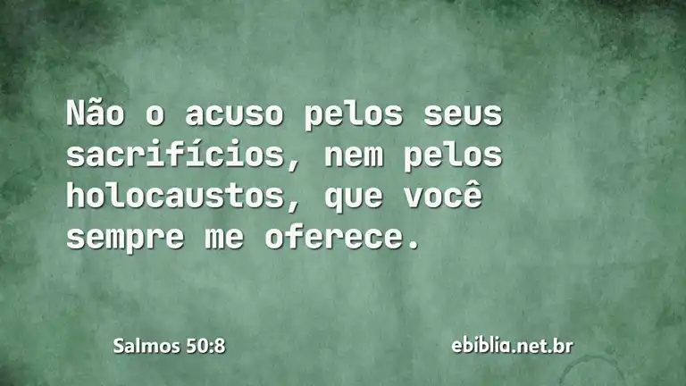 Salmos 50:8