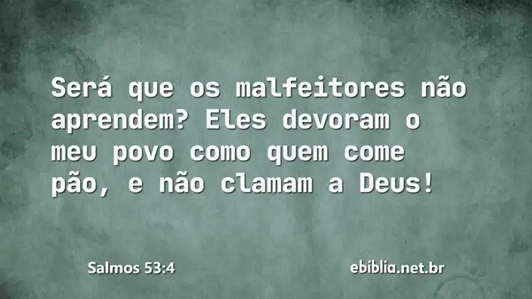 Salmos 53:4