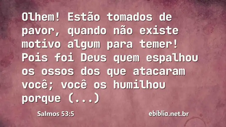 Salmos 53:5