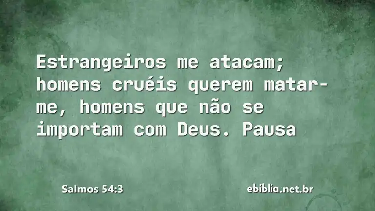 Salmos 54:3