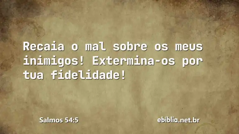 Salmos 54:5