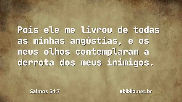 Salmos 54:7