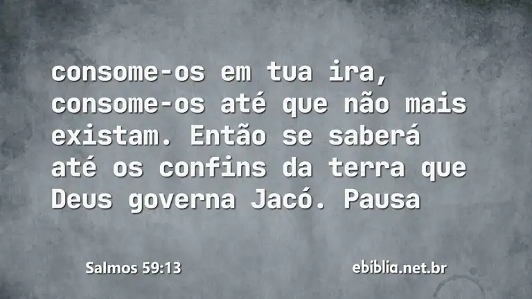 Salmos 59:13