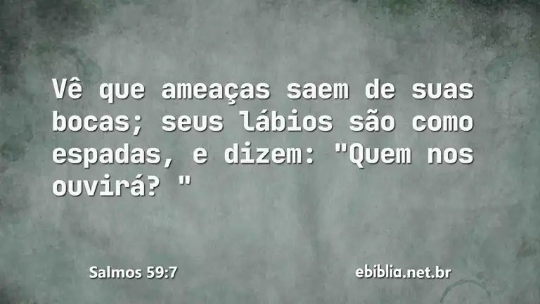 Salmos 59:7