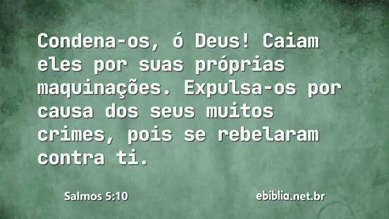 Salmos 5:10