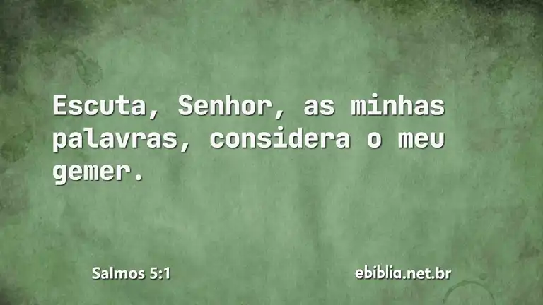 Salmos 5:1