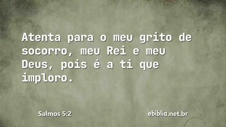 Salmos 5:2