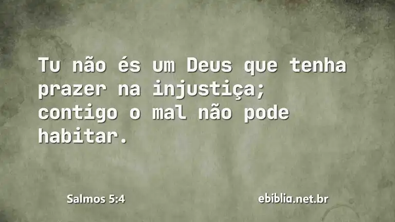 Salmos 5:4