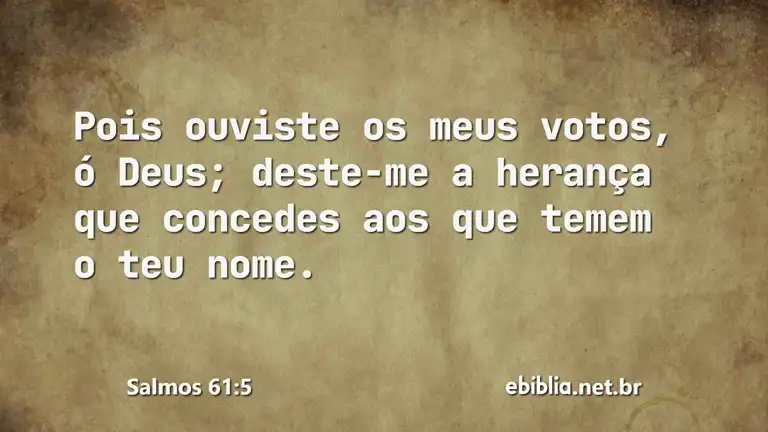 Salmos 61:5