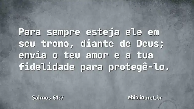 Salmos 61:7