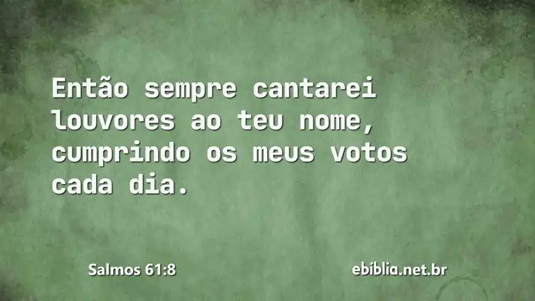 Salmos 61:8